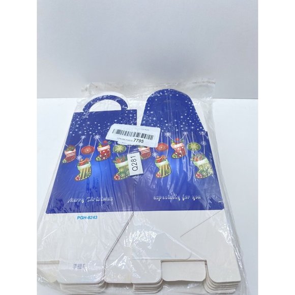 24pc Cute Foldable Cardboard Christmas Treat Boxes Cupcake Holders Holiday New - Picture 10 of 12